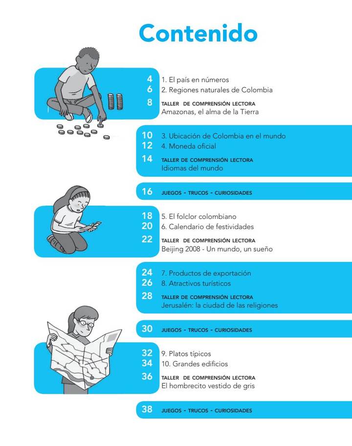 Matemáticas 5° Grado - Proyecto Sé - Cuaderno de Trabajo (MEN) PDF 3 Índice de Matemáticas 5° Grado - Proyecto Sé - Cuaderno de Trabajo
