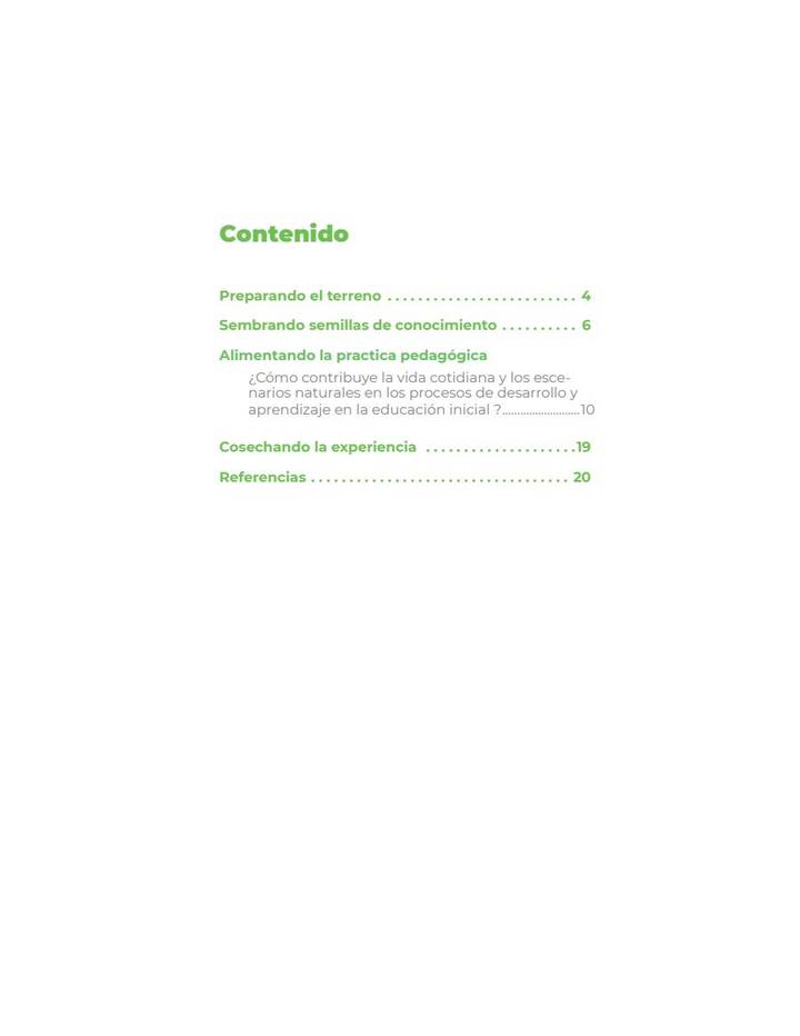 Educación Inicial Rural Módulo 3 - Vida Cotidiana (MEN) PDF 3 Índice de Educación Inicial Rural Módulo 3 - Vida Cotidiana