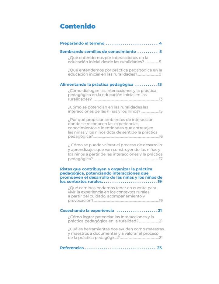 Educación Inicial Rural Módulo 4 - Desarrollo (MEN) PDF 3 Índice de Educación Inicial Rural Módulo 4 - Desarrollo
