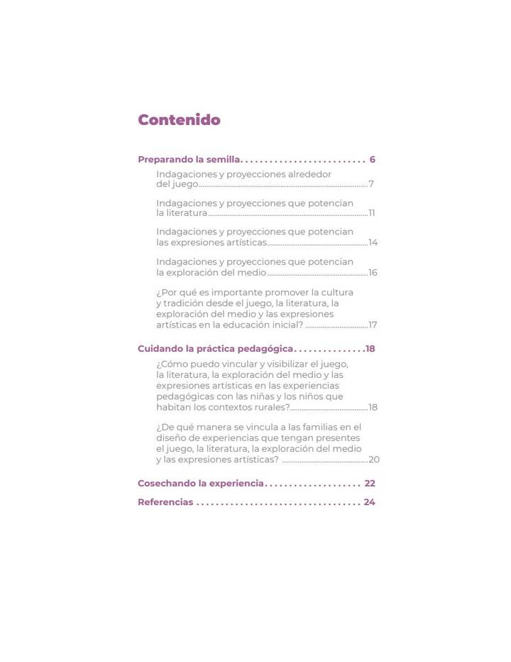 Índice de Educación Inicial Rural Módulo 5 - Juego y Literatura