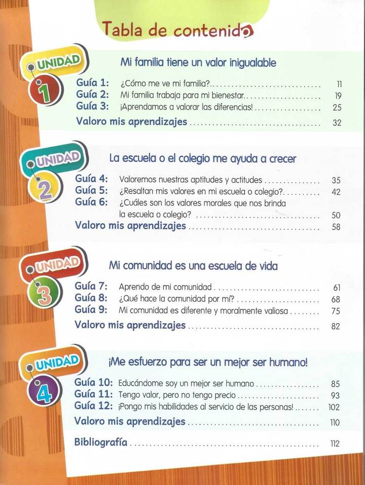 Ética y Paz 5° Grado - Escuela Nueva Activa - Ética y Educación para la Paz - Guías de Aprendizaje (MEN) PDF 3 Índice de Ética y Paz 5° Grado - Escuela Nueva Activa - Ética y Educación para la Paz - Guías de Aprendizaje