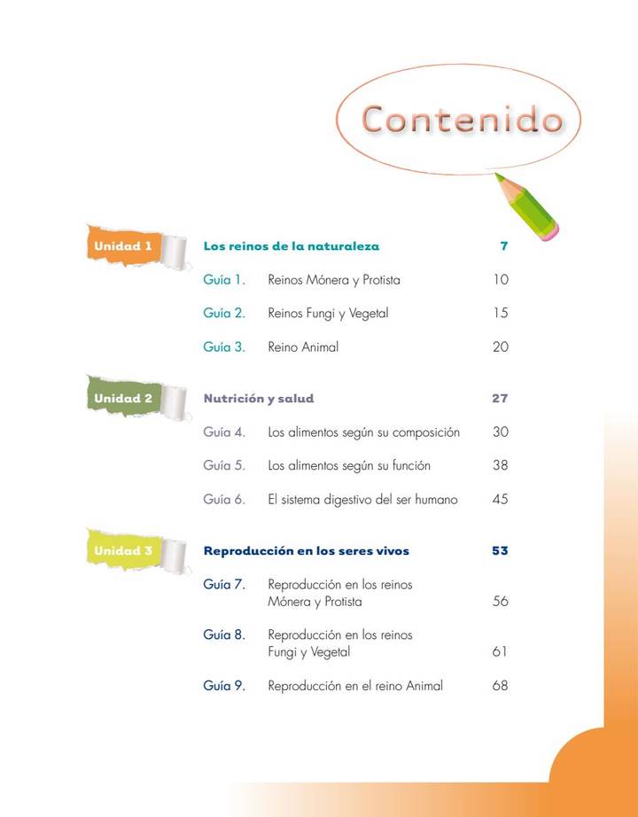 Ciencias Naturales 4° Grado - Escuela Nueva - Primera Cartilla (MEN) PDF 3 Índice de Ciencias Naturales 4° Grado - Escuela Nueva - Primera Cartilla