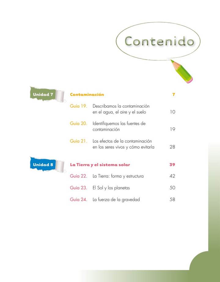 Ciencias Naturales 4° - Escuela Nueva - Tercera Cartilla (MEN) PDF 3 Índice de Ciencias Naturales 4° - Escuela Nueva - Tercera Cartilla
