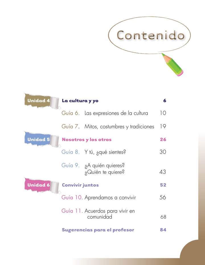 Ciencias Sociales 3° Grado - Escuela Nueva - Segunda Cartilla (MEN) PDF 3 Índice de Ciencias Sociales 3° Grado - Escuela Nueva - Segunda Cartilla