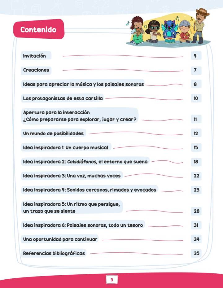 Ideas para Apreciar la Música y los Paisajes Sonoros (MEN) PDF 3 Índice de Ideas para Apreciar la Música y los Paisajes Sonoros