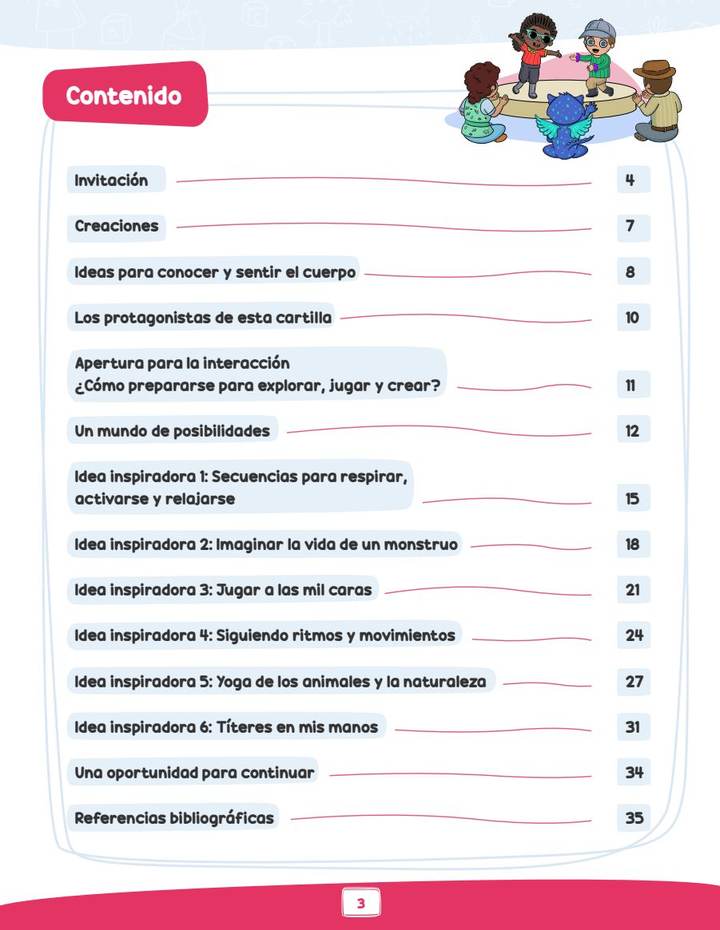 Índice de Ideas para Conocer y Sentir el Cuerpo - Transición