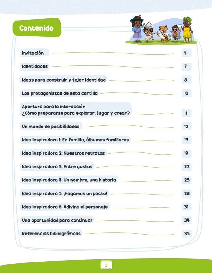Ideas para Construir y Tejer Identidad - Transición (MEN) PDF 3 Índice de Ideas para Construir y Tejer Identidad - Transición