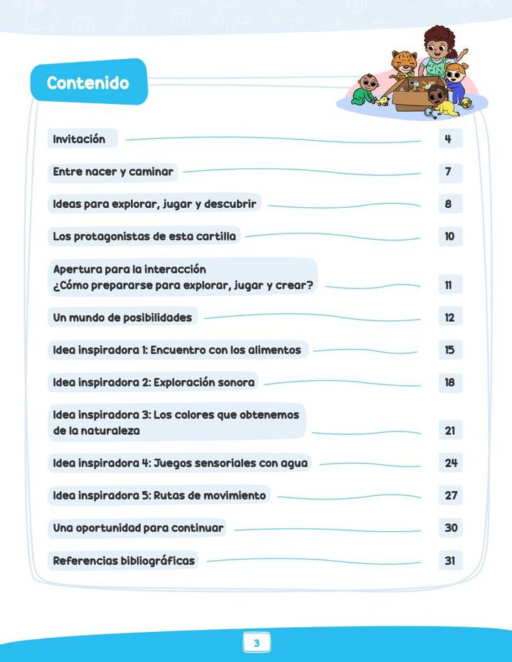 Ideas para Explorar, Jugar y Descubrir - Transición (MEN) PDF 3 Índice de Ideas para Explorar, Jugar y Descubrir - Transición