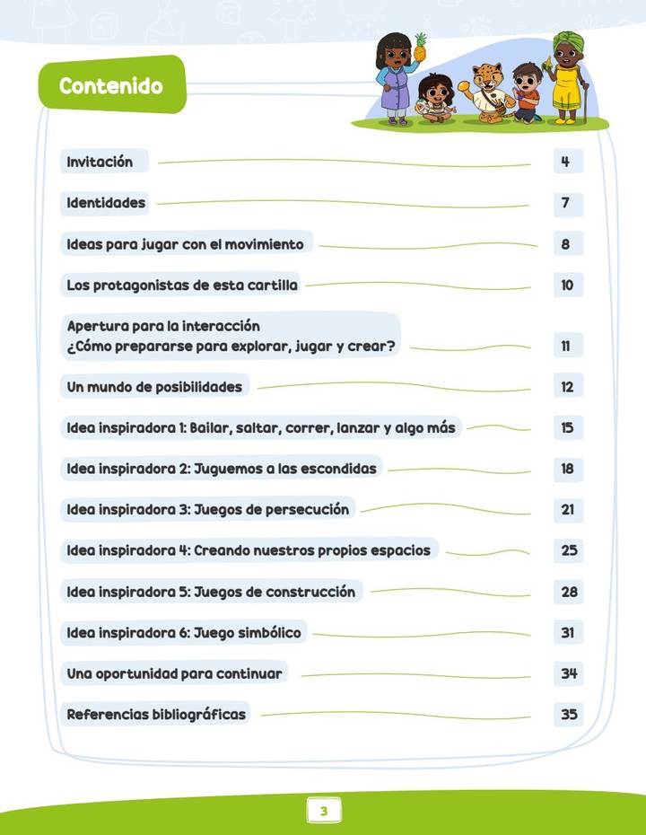 Índice de Ideas para Jugar con el Movimiento - Transición