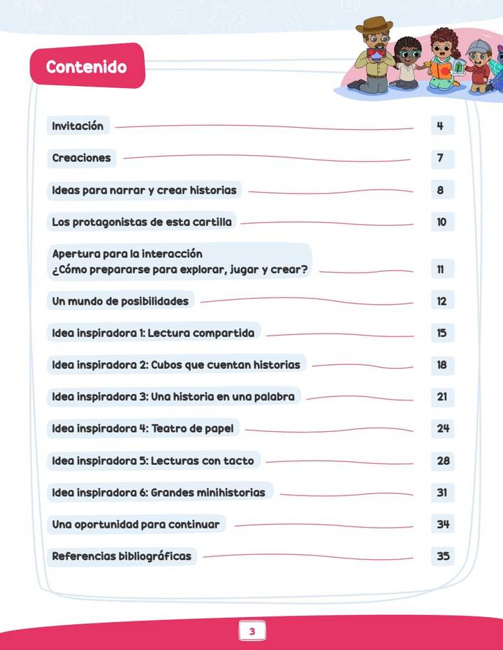 Índice de Ideas para Narrar y Crear Historias - Transición