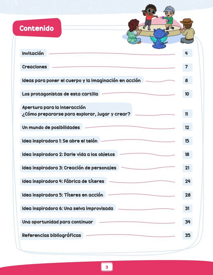 Índice de Ideas para Poner el Cuerpo y la Imaginación en Acción