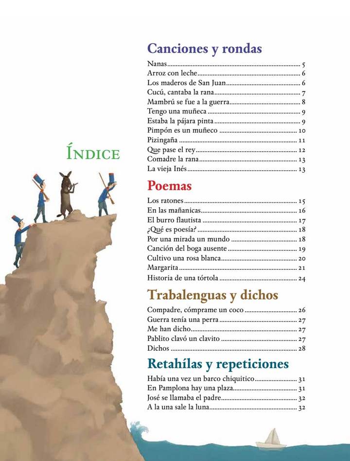 Índice de Canta Palabra - Leer es mi Cuento