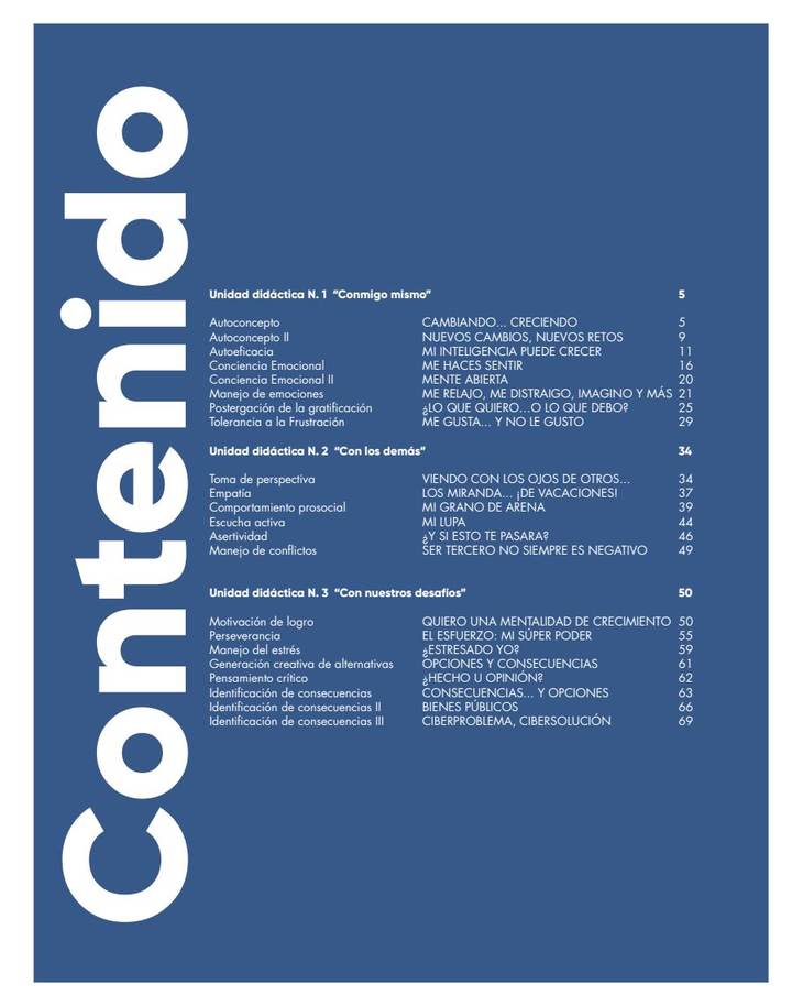 Índice de Educación Socioemocional 7° - Navegar Seguro - Cuaderno