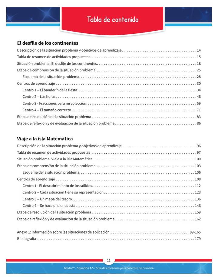 Matemáticas 2° - PREST - Situación 4 - 5 Guía Docente (MEN) PDF 3 Índice de Matemáticas 2° - PREST - Situación 4 - 5 Guía Docente