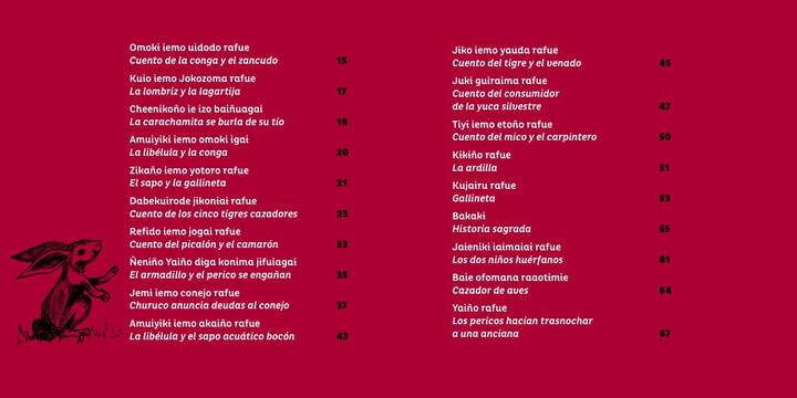 Índice de Literatura 1° a 11° Grado - Territorios Narrados - Kai Yofuekakino Encantomo Cuentos de el Encanto