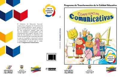 Lenguaje 4° Grado - Competencias Comunicativas - Libro del Estudiante (MEN) PDF 2 Portada de Competencias Comunicativas 4 Libro del Estudiante