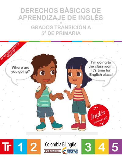 Inglés Transición a 5° - Derechos Básicos de Aprendizaje (MEN) PDF 2 Portada de Inglés Transición a 5° - Derechos Básicos de Aprendizaje - MEN Colombia