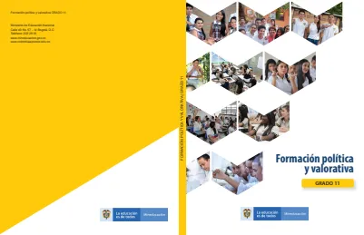 Ética y Valores 11° Grado - EMER - Formación Política (MEN) PDF 2 Portada de Ética y Valores 11° Grado - EMER - Formación Política - MEN Colombia