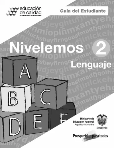 Lenguaje 2° Grado - Nivelemos - Libro del Estudiante (MEN) PDF 2 Portada de Nivelemos Lenguaje 2 – Libro del estudiante