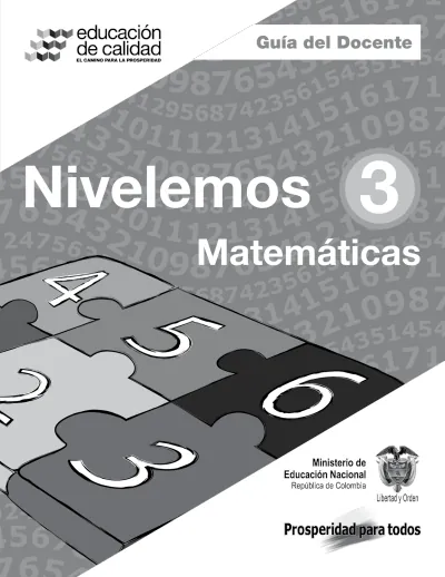 Matemáticas 3° Grado - Nivelemos - Guía Docente (MEN) PDF 2 Portada de Matemáticas 3° Grado - Nivelemos - Guía Docente - MEN Colombia