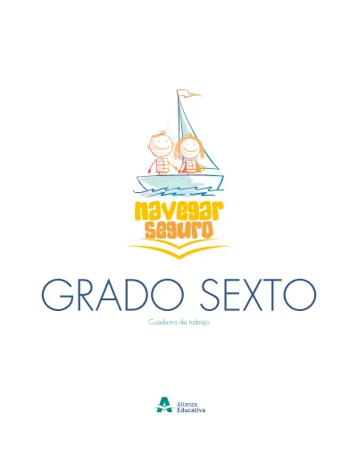 Educación Socioemocional 6° Grado - Paso a Paso - Cuaderno de Trabajo del Estudiante (MEN) PDF 2 Portada de Paso a Paso – Competencias socioemocionales Grado 6 – Cuaderno de trabajo del estudiante