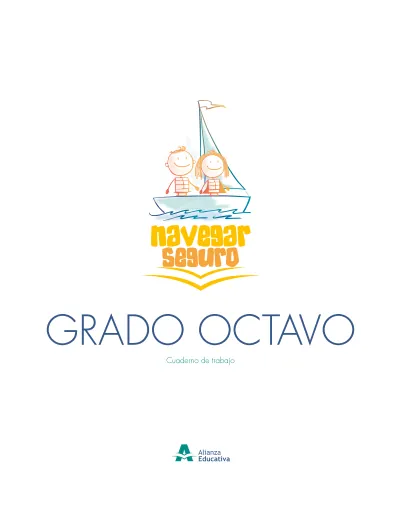 Educación Socioemocional 8° Grado - Paso a Paso - Cuaderno de Trabajo del Estudiante (MEN) PDF 2 Portada de Paso a Paso – Competencias socioemocionales Grado 8 – Cuaderno de trabajo del estudiante
