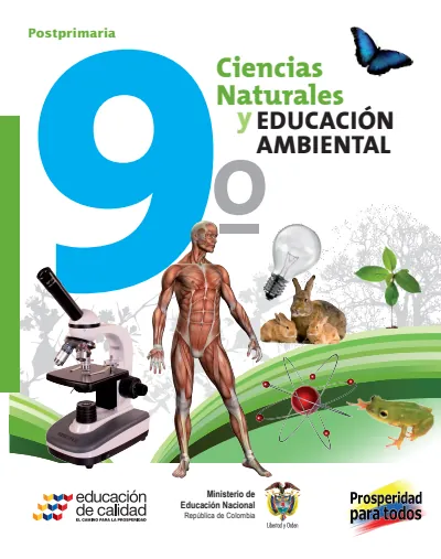 Ciencias Naturales 9° - Postprimaria - Libro (MEN) PDF 2 Portada de Ciencias Naturales 9° - Postprimaria - Libro - MEN Colombia