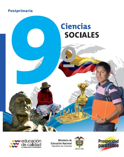 Ciencias Sociales 9° - Postprimaria - Libro (MEN) PDF 2 Portada de Ciencias Sociales 9° - Postprimaria - Libro - MEN Colombia
