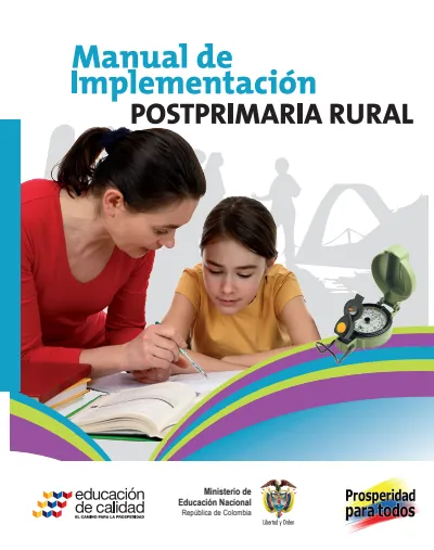 Todas las Áreas 6° a 9° Grado - Postprimaria - Manual de Implementación (MEN) PDF 2 Portada de Postprimaria Rural – Manual de implementación