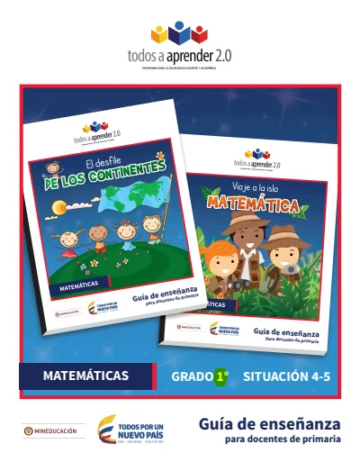 Matemáticas 2° - PREST - Situación 4 - 5 Guía Docente (MEN) PDF 2 Portada de Matemáticas 2° - PREST - Situación 4 - 5 Guía Docente - MEN Colombia