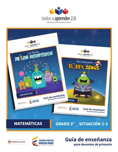Matemáticas 3° Grado - PREST - Situación 2 - 3 Guía del Docente (MEN) PDF 2 Portada de PREST – Matemáticas Grado 3 Situación 2-3 Guía del Docente