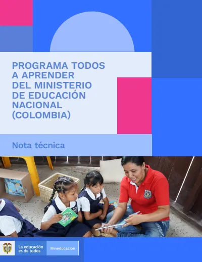 Transición a 5° Grado - Todos a Aprender (PTA) - Documento del Programa (MEN) PDF 2 Portada de Programa Todos a Aprender (PTA) – documento del programa