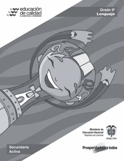 Lenguaje 9° Grado - Secundaria Activa - Libro del Estudiante (MEN) PDF 2 Portada de Secundaria Activa Lenguaje Grado 9