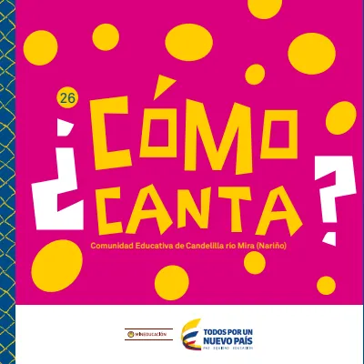 Literatura 1° a 11° Grado - Territorios Narrados - Como Canta (MEN) PDF 2 Portada de Territorios Narrados – Como canta